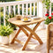Gardeon Outdoor Coffee Side Table HDPE Desk Indoor Patio Furniture Garden Natural