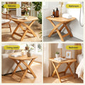 Gardeon Outdoor Coffee Side Table HDPE Desk Indoor Patio Furniture Garden Natural