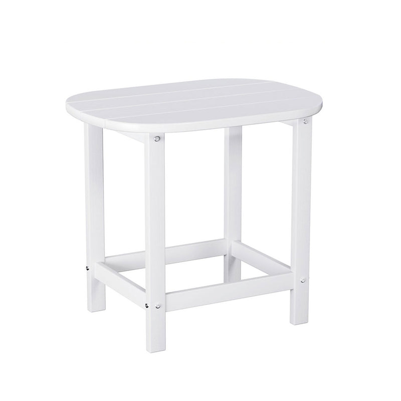 Gardeon Outdoor Coffee Side Table HDPE White Patio Furniture