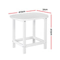 Gardeon Outdoor Coffee Side Table HDPE White Patio Furniture