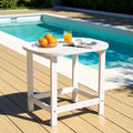 Gardeon Outdoor Coffee Side Table HDPE White Patio Furniture