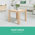 Gardeon Coffee Side Table Wooden Outdoor Garden Furniture Natural