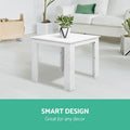 Gardeon Coffee Side Table Wooden Outdoor Furniture White