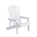 Gardeon Outdoor Adirondack Chair HDPE White Beach Lounge Patio