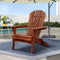 Gardeon Adirondack Chair Wooden Foldable Beach Patio Furniture Brown