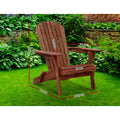 Gardeon Adirondack Chair Wooden Foldable Beach Patio Furniture Brown