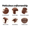 Gardeon Adirondack Chair Wooden Foldable Beach Patio Furniture Brown