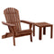 Gardeon Adirondack Wooden Foldable Chair Brown Beach Patio