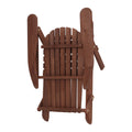 Gardeon 3PC Adirondack Wooden Foldable Outdoor Chair Brown