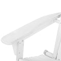 Gardeon 3PC Adirondack Chair Foldable Wooden White Outdoor Set