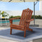 Gardeon Adirondack Chair Wooden Beach Patio Garden Outdoor Brown