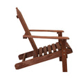 Gardeon Adirondack Chair Wooden Beach Patio Garden Outdoor Brown