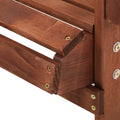 Gardeon 3PC Adirondack Wooden Outdoor Beach Chair Table Brown