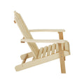 Gardeon Wooden Adirondack Chair Natural Patio Outdoor Furniture