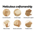 Gardeon Wooden Adirondack Chair Natural Patio Outdoor Furniture