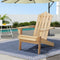 Gardeon Wooden Adirondack Chair Natural Patio Outdoor Furniture