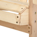Gardeon 3PC Adirondack Wooden Chairs Table Set Natural Wood Beach