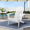 Gardeon Adirondack Chair Wooden Outdoor Patio Furniture White