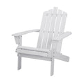 Gardeon Adirondack Chair Wooden Outdoor Patio Furniture White
