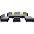 Gardeon 7 Piece Outdoor Wicker Sofa Set Lounge Couch Seat