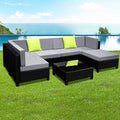 Gardeon 7 Piece Outdoor Wicker Sofa Set Lounge Couch Seat
