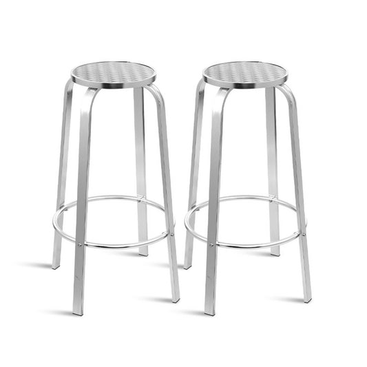 Gardeon Outdoor Bar Stool Aluminum 2 Pack