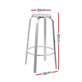 Gardeon Outdoor Bar Stool Aluminum 2 Pack