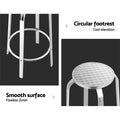 Gardeon Outdoor Bar Stool Aluminum 2 Pack