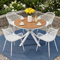 Gardeon 5PC Outdoor Dining Set Table Chairs Patio Garden Furniture
