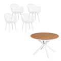 Gardeon 5PC Outdoor Dining Set Table Chairs Patio Garden Furniture