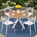 Gardeon 5Pcs Outdoor Dining Set Table Chairs Patio Garden Furniture