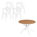 Gardeon 5Pcs Outdoor Dining Set Table Chairs Patio Garden Furniture