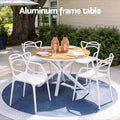 Gardeon 5Pcs Outdoor Dining Set Table Chairs Patio Garden Furniture