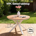 Gardeon 5Pcs Outdoor Dining Set Table Chairs Patio Garden Furniture