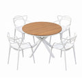Gardeon 5Pcs Outdoor Dining Set Table Chairs Patio Garden Furniture