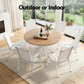 Gardeon 7 Piece Outdoor Dining Set Table Chairs Steel Patio Garden