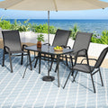 Gardeon 5PC Outdoor Dining Set Grey Patio Furniture Table Chairs