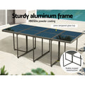 Gardeon 13pc Outdoor Dining Set Wicker Table Chairs Grey