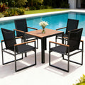 Gardeon 5PC Outdoor Dining Set Table Chairs Patio Furniture