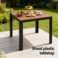 Gardeon 5PC Outdoor Dining Set Table Chairs Patio Furniture