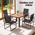 Gardeon 5PC Outdoor Dining Set Table Chairs Patio Furniture