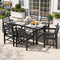 Gardeon 7 Piece Outdoor Dining Set Patio HDPE Table and Chairs Garden Furniture