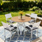 Gardeon 5pc Outdoor Dining Set Aluminum WPC Table Patio Furniture
