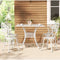Gardeon 5pc Outdoor Dining Set Cast Aluminium Patio White