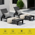 Gardeon Sun Lounge Adjustable Recliner Patio Outdoor Lightweight Black
