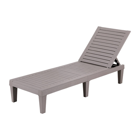 Gardeon Sun Lounge Recliner Lightweight Brown Outdoor Patio Furniture