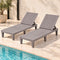 Set of 2 Gardeon Sun Lounge Adjustable Recliner Patio Outdoor Furniture Lightweight Brown