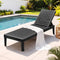 Gardeon Sun Lounge Adjustable Lounger Patio Outdoor Furniture Lightweight Black