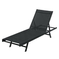 Gardeon Sun Lounge Steel Outdoor Beach Chair Lounger Black
