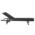 Gardeon Sun Lounge Steel Outdoor Beach Chair Lounger Black